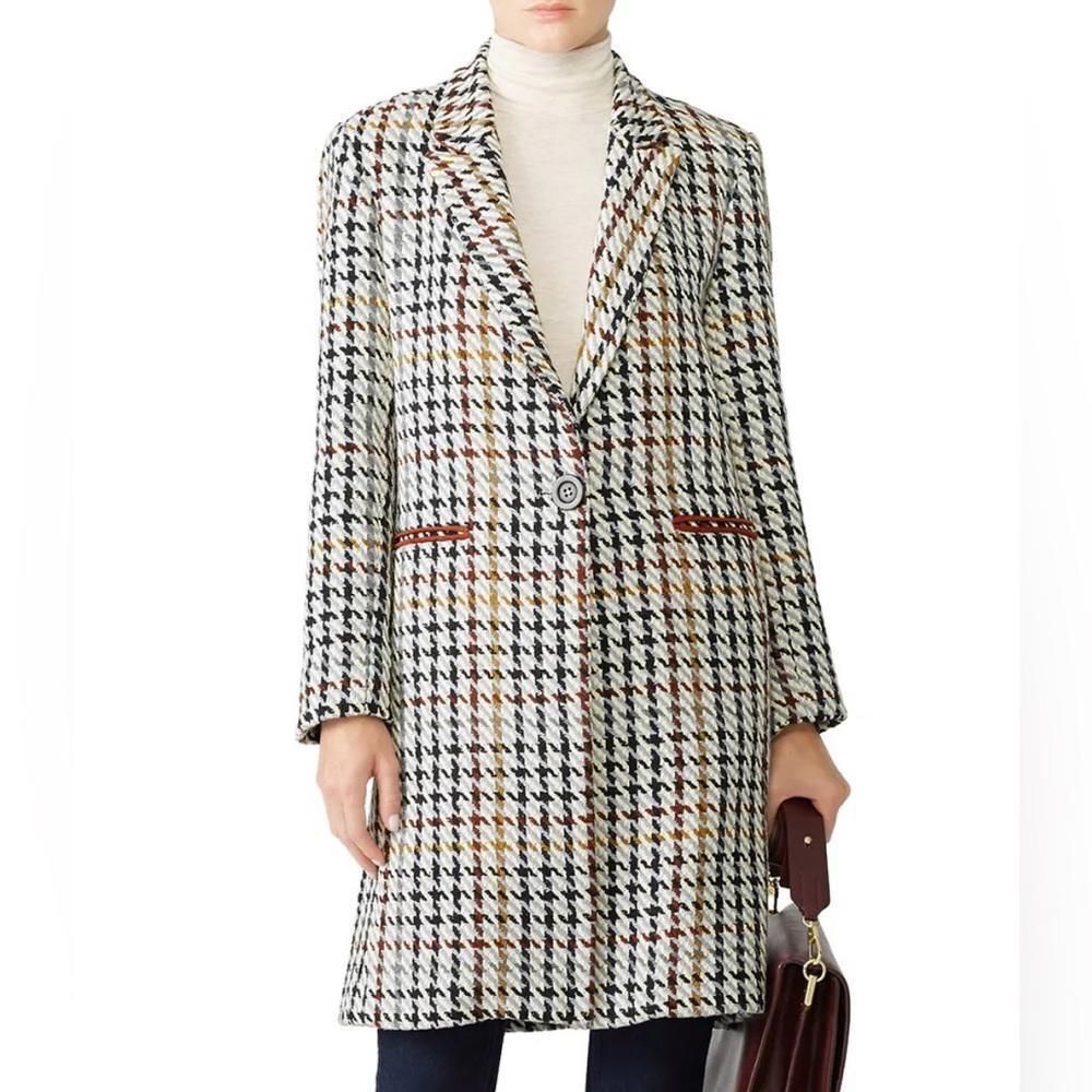 Waverly Grey Cream and Brown Blazer with Classic Tailored Design